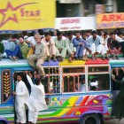 karachi I was in Karachi last week, and saw many of these colorful buses. They certainly are social. (cc) Edge of Space / Flickr